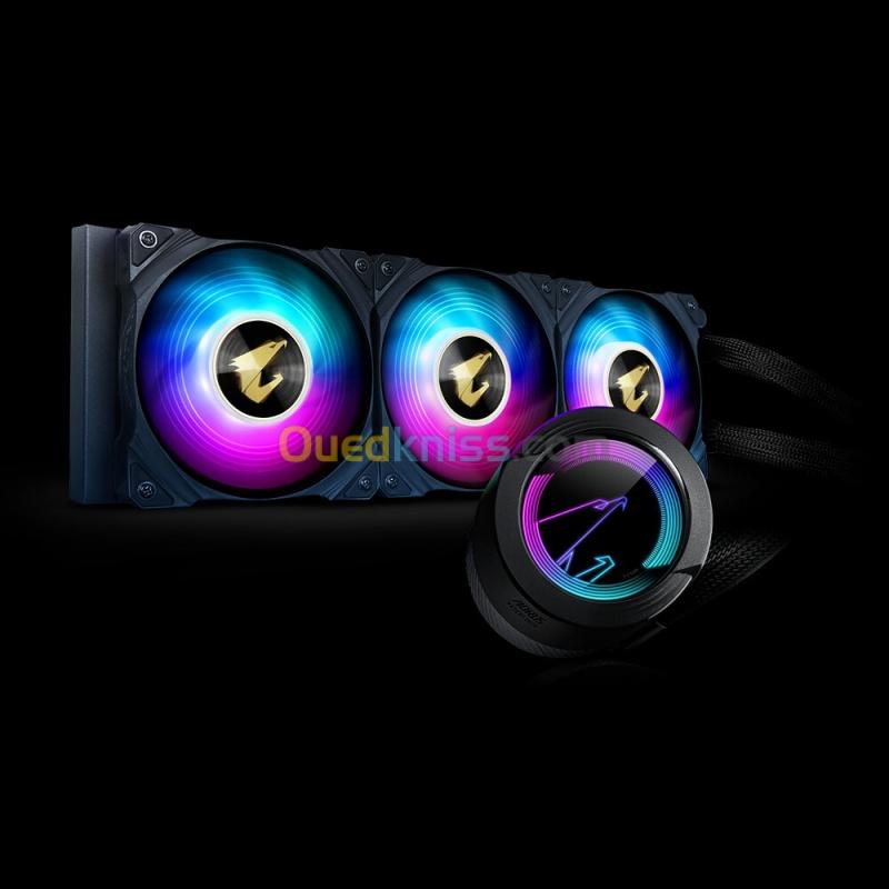 Watercooling Gigabyte AORUS Waterforce II 360 ARGB Refroidissement Liquide 360mm Haute Performance CPU Intel AMD AM5 LGA1700 Ultra Silencieux Gaming RGB Premium 3