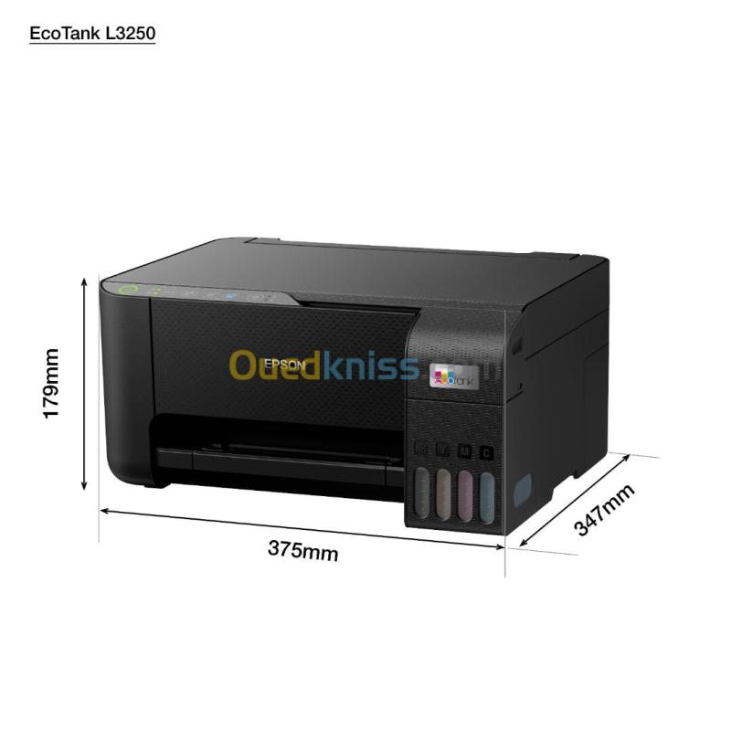 Imprimante Epson A4 EcoTank L3250 Multifonction WiFi Impression Recharge Sans Cartouche 8