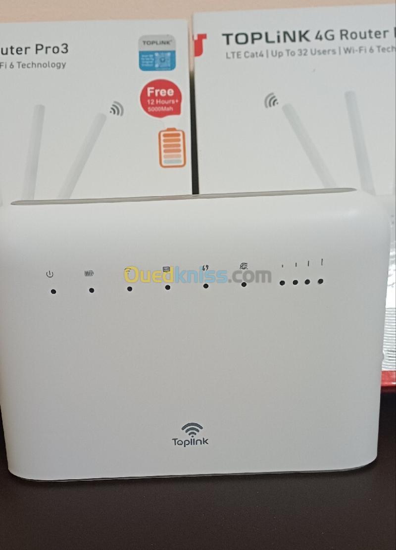 MODEM TOPLiNK 4G  Router PRO3 WiFi 6 ( MOBILIS/DJEZZY/OOREDOO ) 3