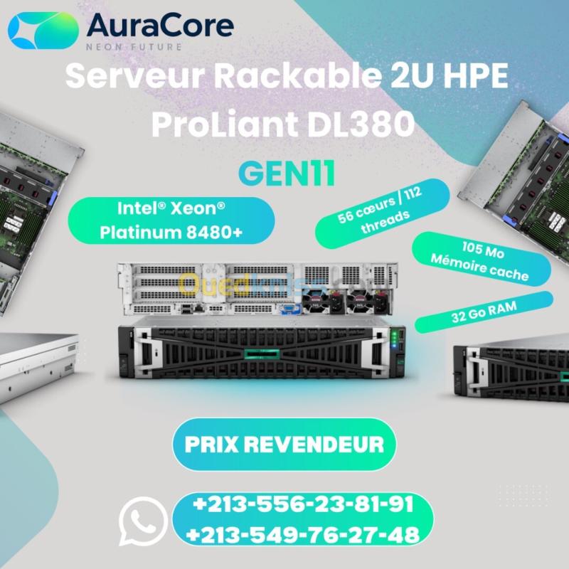 Serveur Rackable 2U HP ProLiant DL 380 G11