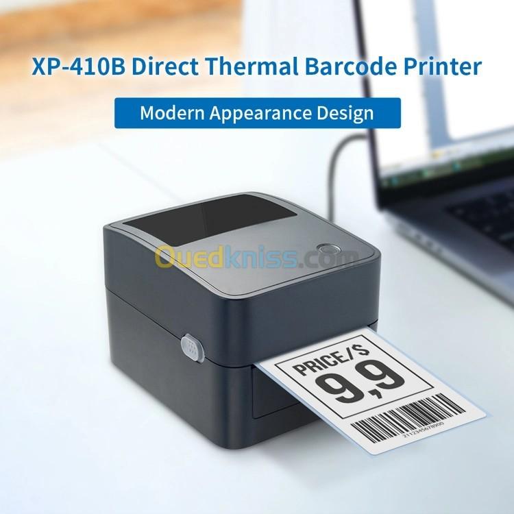  Imprimantes Code Barre Xprinter XP-410B USB + LAN + Bluetooth