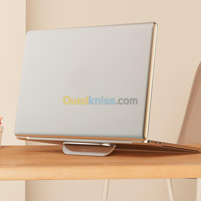 Support de bureau pliable en métal BOROFONE BH46 pour ordinateur portable, compatible avec la plupart des ordinateurs portables. 5
