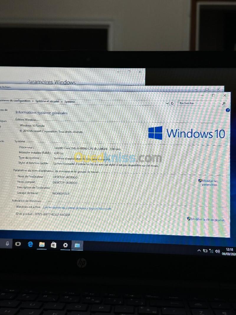 Pc Hp i3-6006U 9