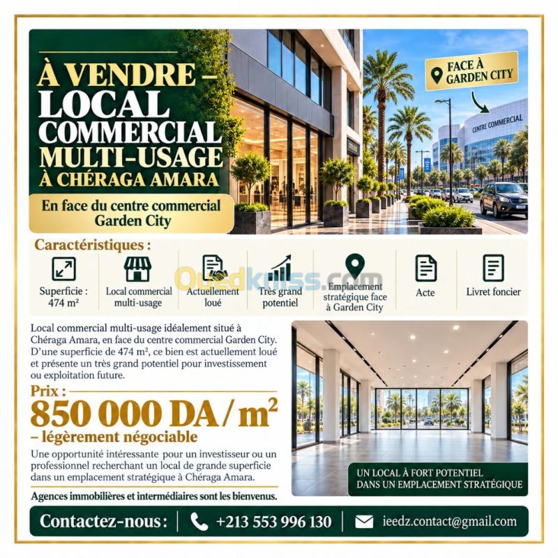 Vente Local Alger Cheraga