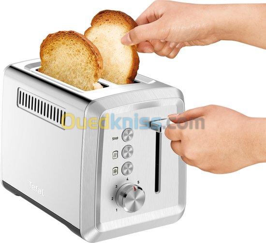 GRILLE PAIN TEFAL 980W INOX  TT321D10 5