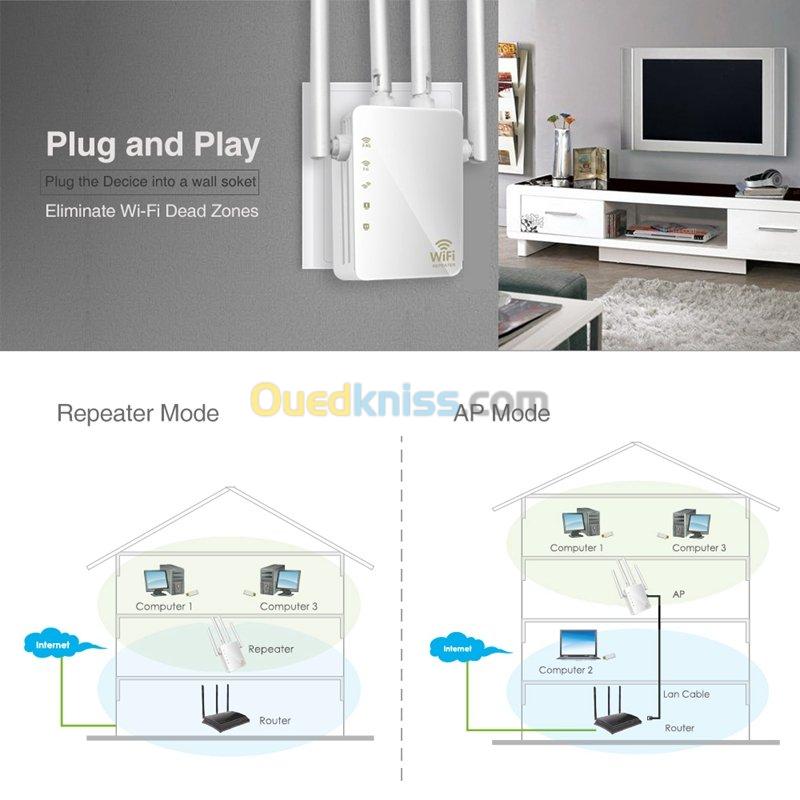 Répéteur Wi-Fi Maxesla WD-R1200U 5G, extension Wi-Fi 5 GHz, 1200 Mbps 7