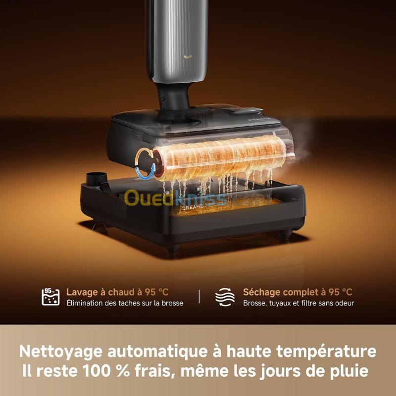 BALAI ASPIRATEUR LAVEUR  DREAME T16 PRO HEAT NOIR T16 PRO HEAT 8
