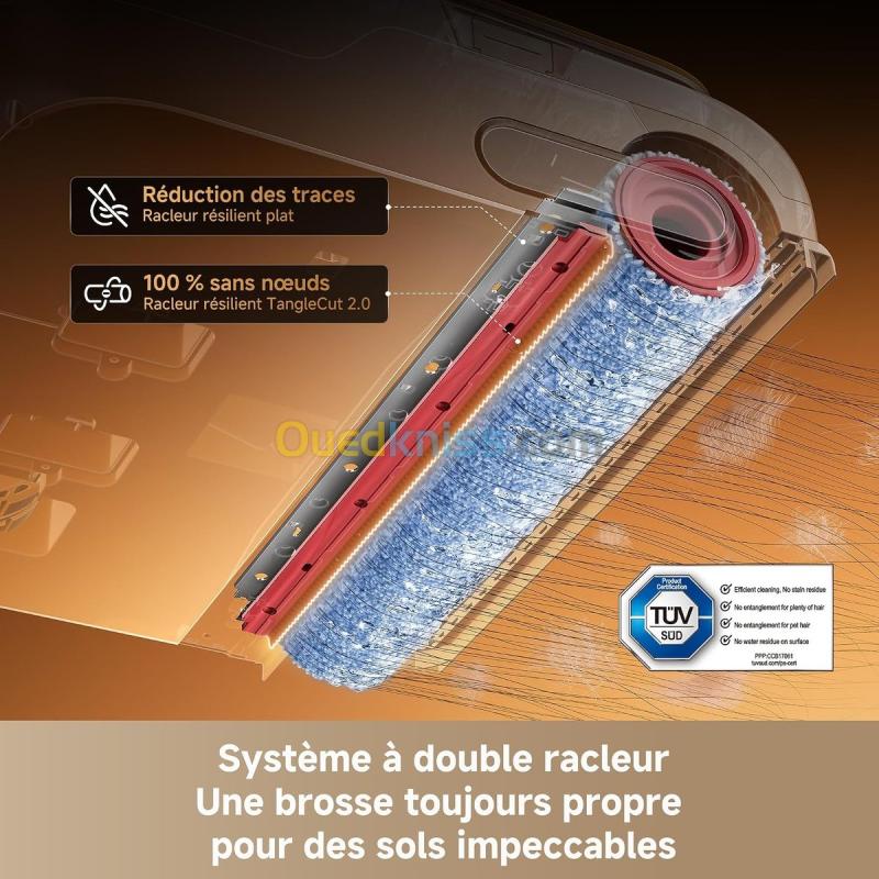 BALAI ASPIRATEUR LAVEUR  DREAME T16 PRO HEAT NOIR T16 PRO HEAT 14