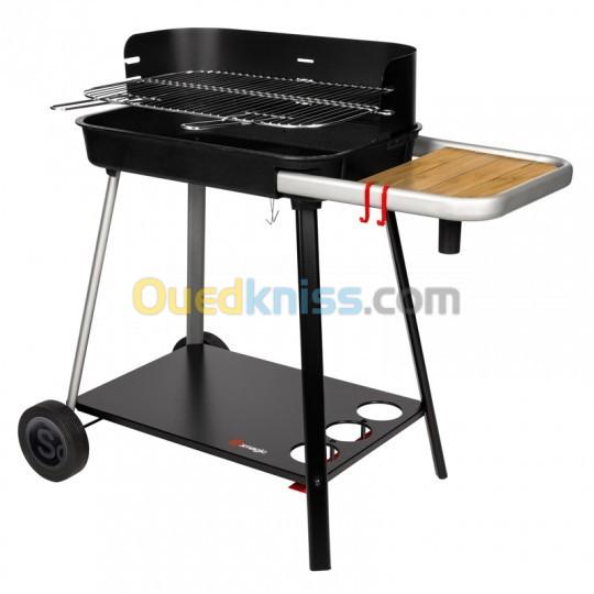 Barbecue Somagic Vulcano Charbon De Bois Avec Cuve En Fonte Sur Chariot Alger Alg Rie