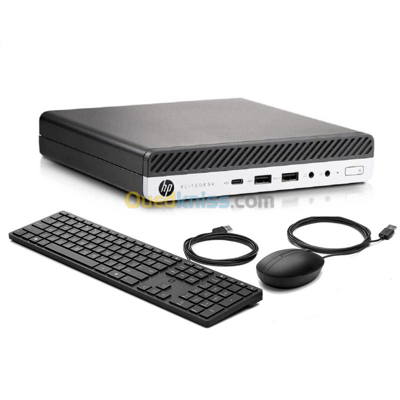 Ordinateur de bureau Mini HP EliteDesk - Écran Acer Vero B247W 24" - Clavier  - Souris 2
