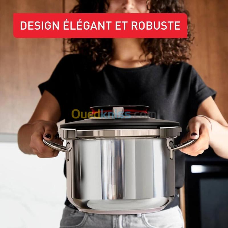 SEB Clipso + Chef Expert 8 L, Cocotte-minute avec 4 programmes, 6 à 8 personnes, Cuisson rapide, Compatibilité four, P4571400 4