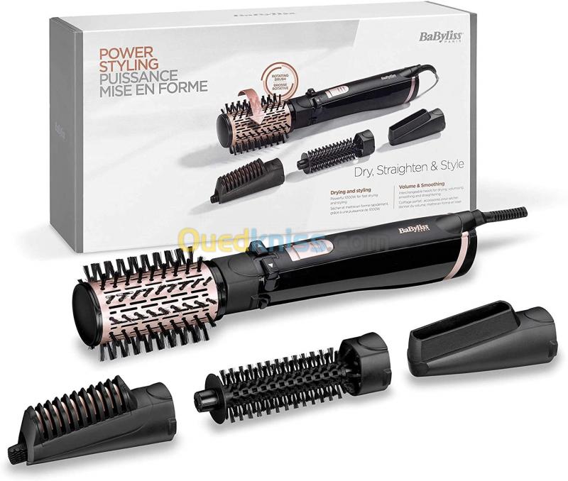  BaByliss Brosse Soufflante Dry, Straighten and Style 4-en-1 1000W Rotative AS200E