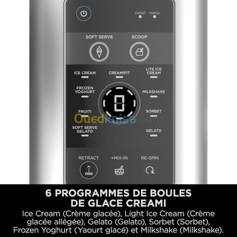 Ninja swirl Sorbetière machine à glaces, 13 modes, a l'Italienne, gelatos, sorbets, milkshakes, NC701EU 3