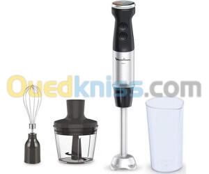 Bras mixeur Moulinex Quickchef 3en1 DD673810 -  1000 W - 4 accessoires - Lames Powelix - 20 vitesses 4