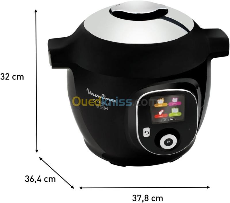 Moulinex COOKEO+ CONNECT MULTICUISEUR INTELLIGENT 6 PROGRAMMES, 200 RECETTES 6L NOIR CE867810 3