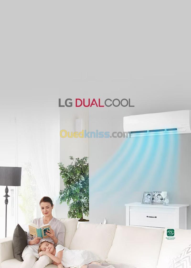 LG CLIMATISEUR 18000btu DUAL Inverter  - Wifi - Nettoyage automatique - Silencieux-dual18at3