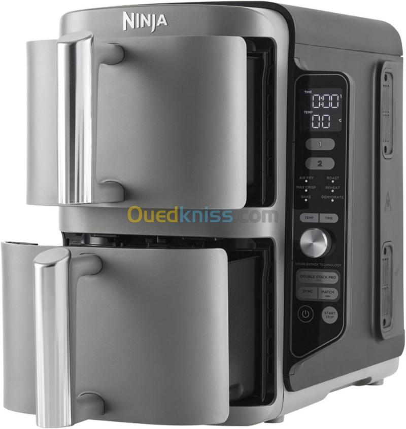 NINJA FRITEUSE SANS HUILE  DOUBLE STACK XL DUALZONE 9.5L - SL400EU - 2500W