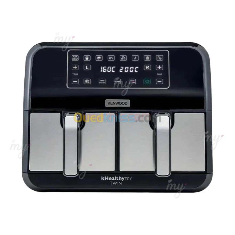 Kenwood Friteuse À Air À Double Zone- 8 Programmes- Tactile -8L- 1700W kHealthy Fry Twin HFM75 8