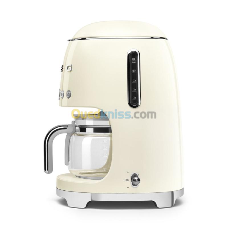 Machine à Café Filtre SMEG DCF02CREU,12 Tasses, 2 Niveaux d'Intensité,1050 W CREAM  2