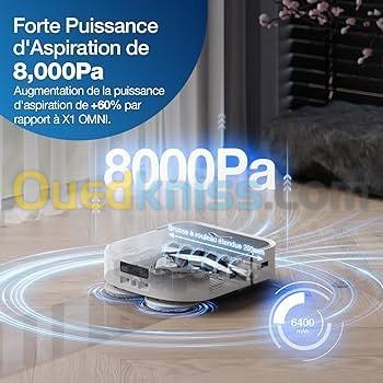 Robot Aspirateur laveur avec station ECOVACS X2 OMNI - 8000pa -3h30 autonomie 2