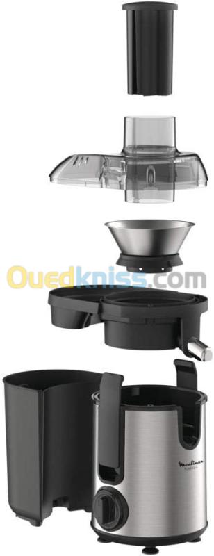 MOULINEX CENTRIFUGEUSE FRUTELIA METAL 2 vitesses Capacité 950ml Inox JU420D10 - 400W 3