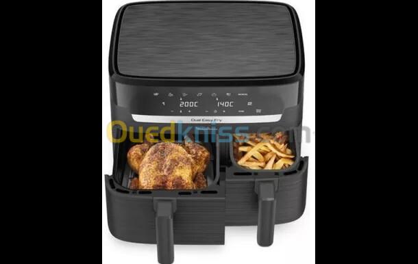 Moulinex Friteuse sans huile EasyFry Dual Airfryer EZ901H20-2 tiroirs 5.2L/3.1L-7 programmes-2700W 6