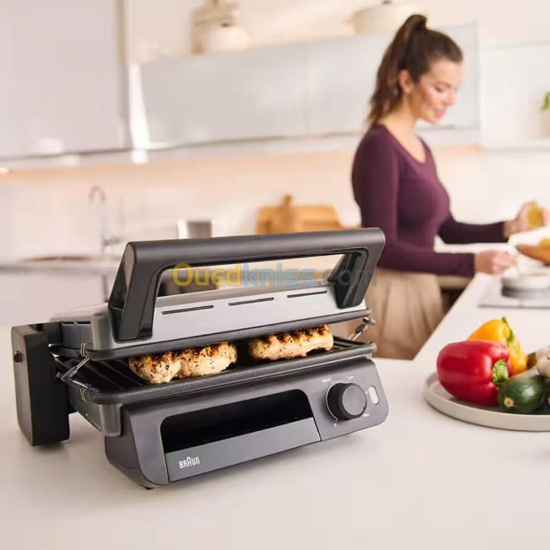 Grill multifonction MultiGrill5 braun CG5010 - 2000w - Collecteur de Graisse Amovible, 3 Positions de Cuisson 2