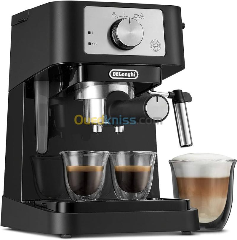 Machine a cafe DeLonghi Stilosa EC260BK manuelle 15 bars - buse a vapeur-noir