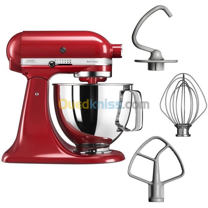 pétrin KitchenAid Robot Pâtissier KITCHENAID Artisan Empire 4,8L-300 W 5Ksm125Eer Rouge 2