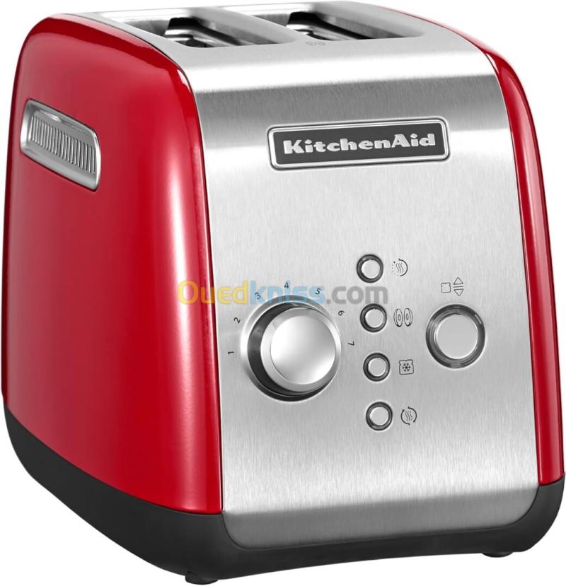 Kitchenaid GRILLE-PAIN 2 TRANCHES , 1100 Watts,  7 niveaux de brunissage - 5KMT221 ROUGE