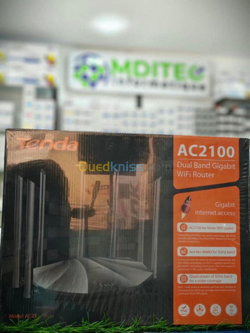 POINT DACCÈS TENDA AC23 - AC2100 / 7 ANTENNES