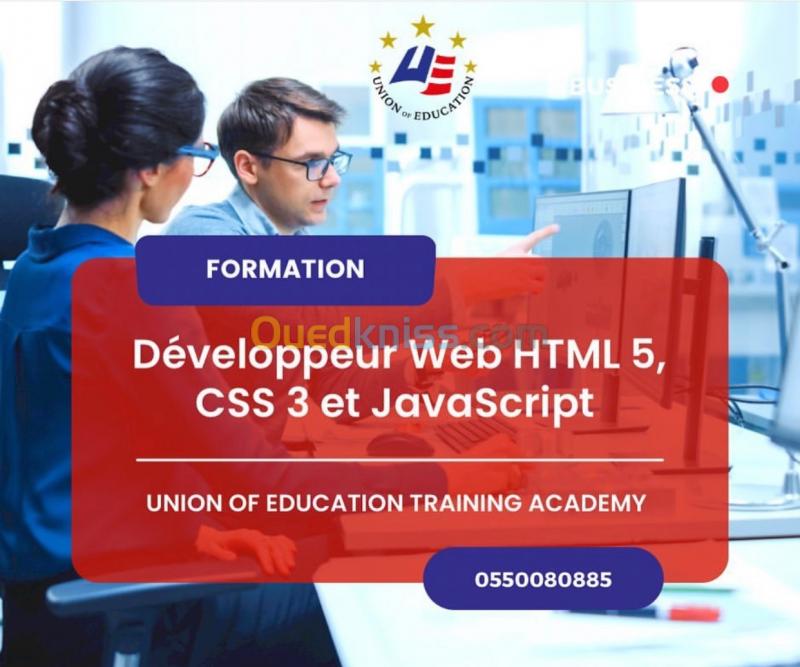  Formation Développeur Web HTML5, et JavaScript/ developpement web