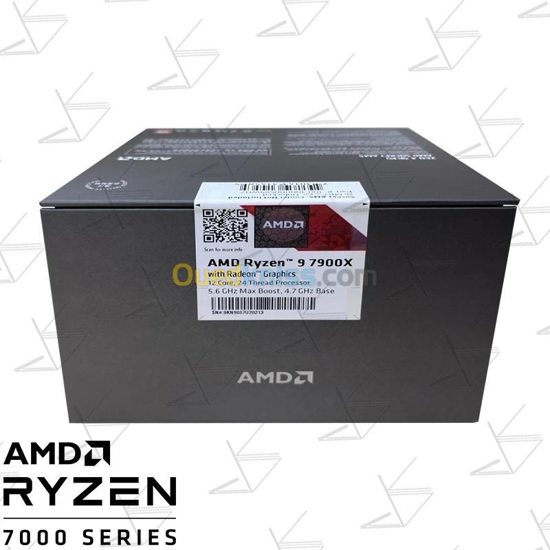 AMD Ryzen 9 7900X with Radeon Graphics, 12 Core Processor, 24