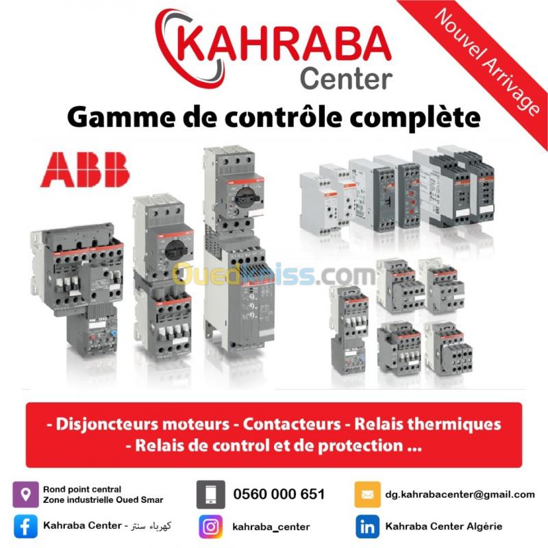  Disjoncteurs moteurs - Contacteurs - Relais thermiques - Relais de contrôle et protection ABB