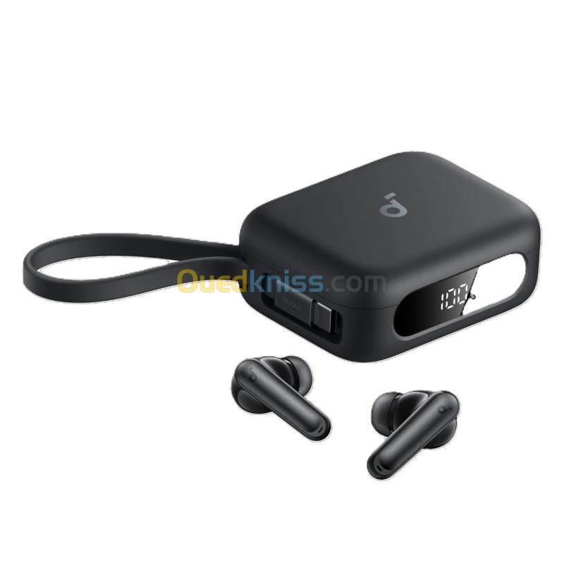 SOUNDCORE P41i - EARBUDS SANS FIL + FAST CHARGEURE - ANC - 40H - USB-C - ORIGINAL - BLACK & WHITE 8