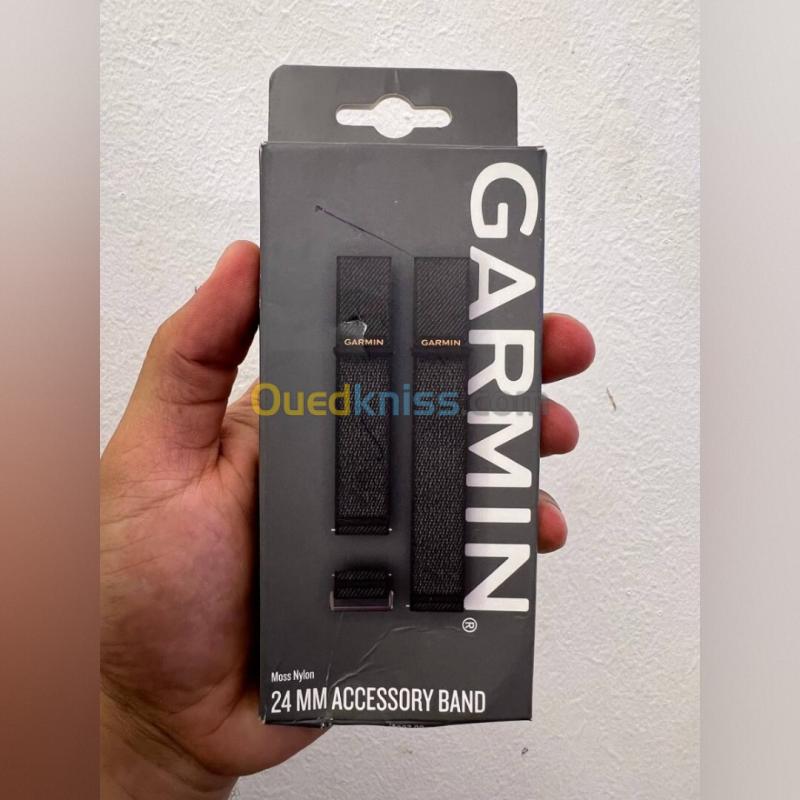 BRACELET GARMIN MOSS NYLON - 24MM ACCESSOTY BAND - BRACELET NYLON PREMIUM - ULTRA-CONFORTABLE - MOSS - BROWN 2