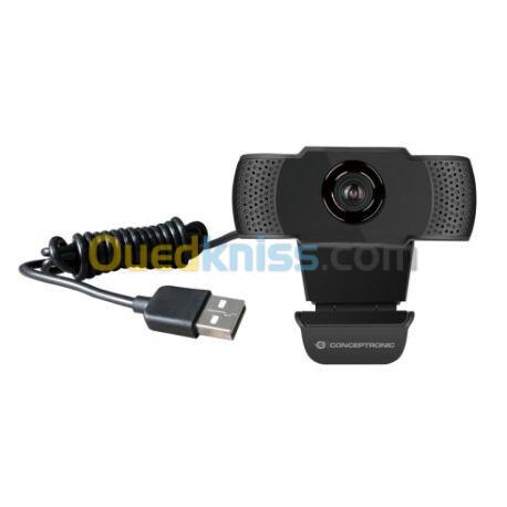 CONCEPTRONIC AMDIS01B WEBCAM FHD 1080P - 30 FPS - ANGLE 90 - MICRO INTÉGRÉ - USB 2.0 - PLUG & PLAY - BLACK 3