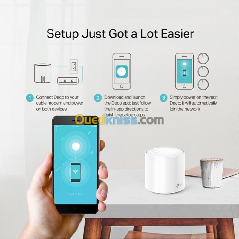 TP-LINK DECO X20 2PACK - ROUTEUR WIFI6 AX1800 MESH - 1800 MBPS - 5GHZ - OFDMA - MU-MIMO -ETHRENET 2