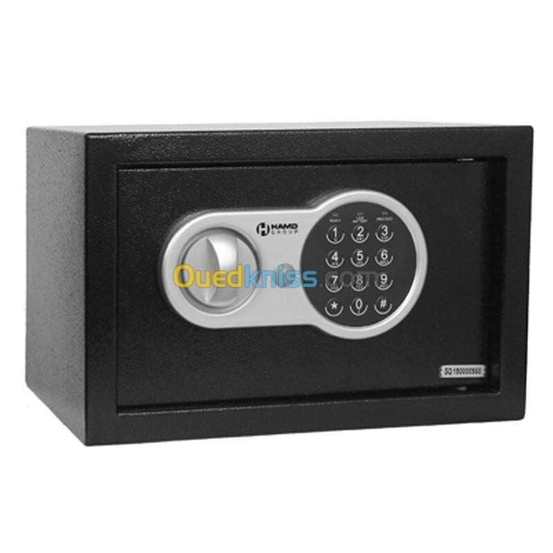 COFFRE FORT SE-S20EV - ACIER DURABLE - 32x22x22 cm - PANNEAU ÉLECTRONIQUE - SÉCURITÉ MAXIMALE -NOIR