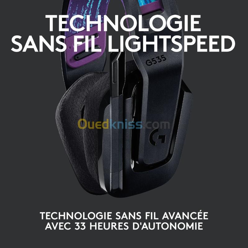 CASQUE GAMING LOGITECH G535 - SANS FIL - LIGHTSPEED - MICRO UNIDIRECTIONNEL - PC / PS4 / PS5 - BLACK 4