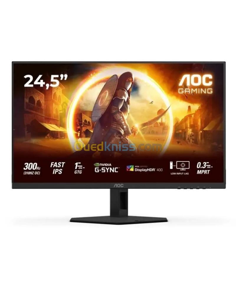 ECRAN AOC 25G4SRE - GAMING 24.5" FHD - FAST IPS - 310HZ - 3MS - ADAPTIVE SYNC - PC/CONSOL - BLACK