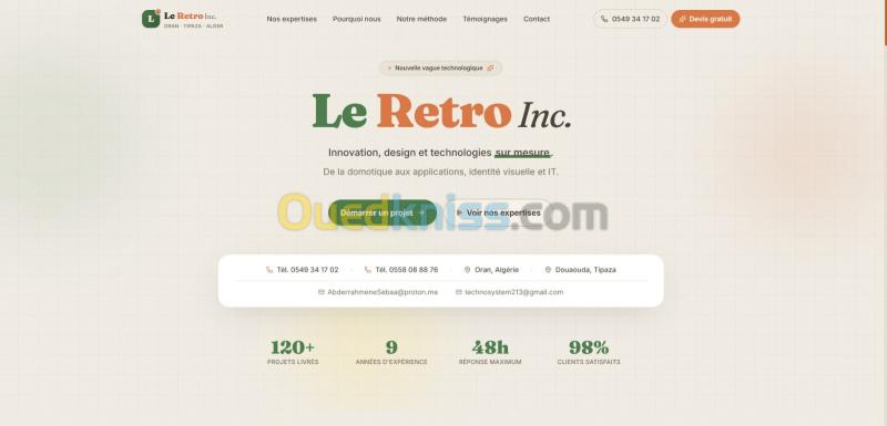 SITE WEB PERSONNALISÉ POUR COMMERCE/VENTE/SERVICE 3
