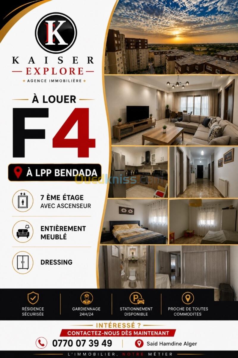Location Appartement F4 Alger Staoueli