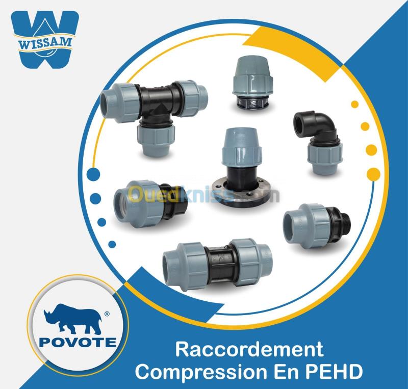  RACCORD A COMPRESSION PEHD