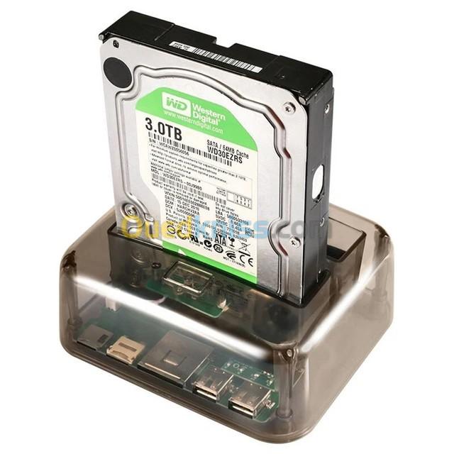 Station d'accueil de disque dur USB 3.0 vers SATA/IDE  2.5" /3.5" TF SD pour TV ordinateur portable 2