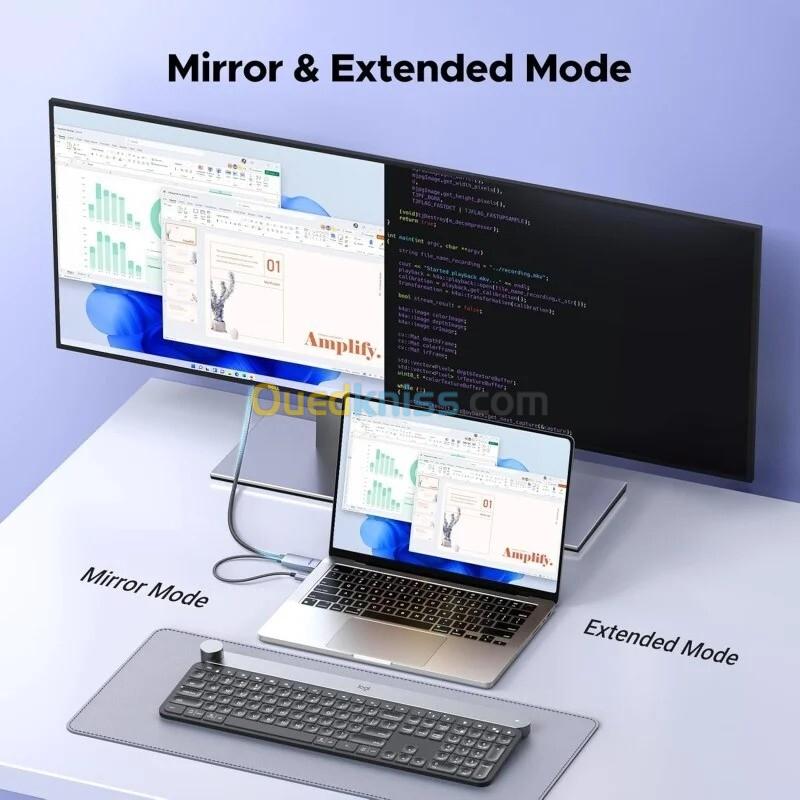 Cable HDMI to Display Active 1.5M  4K/60Hrz HDMI-DP UGREEN Original REF: HD169 [P/N: 25153] 5