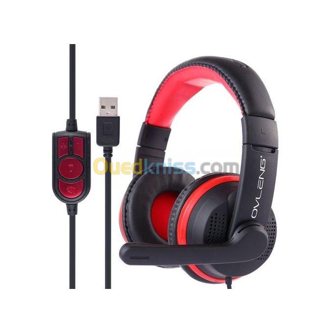  Casque Gaming Ovleng-Gt91 USB