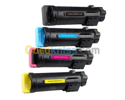 PACK TONER XEROX WORKCENTRE 6515 / 6510 NOIR + 03 COULEUR COMPATIBLE 