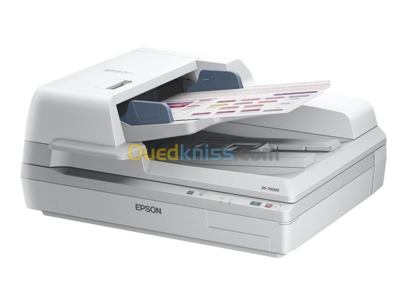SCANNER EPSON WORKFORCE DS-70000 WITH CCD-OCR RECTO-VERSO A4 600 X 600DPI-70PPM MONO COULEUR 8000P/J 2