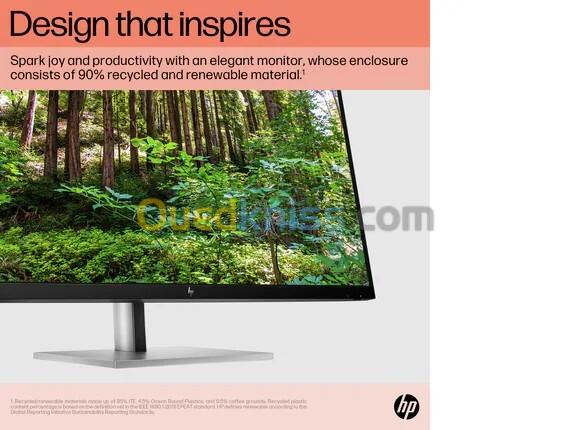 ECRAN HP 32 POUCES E32K G5 4K/UHD/IPS 60Hz/5MS 2 HDMI/VGA/ADJUSTABLE ROTATION/BLUE EYES FILTRE NEW 4